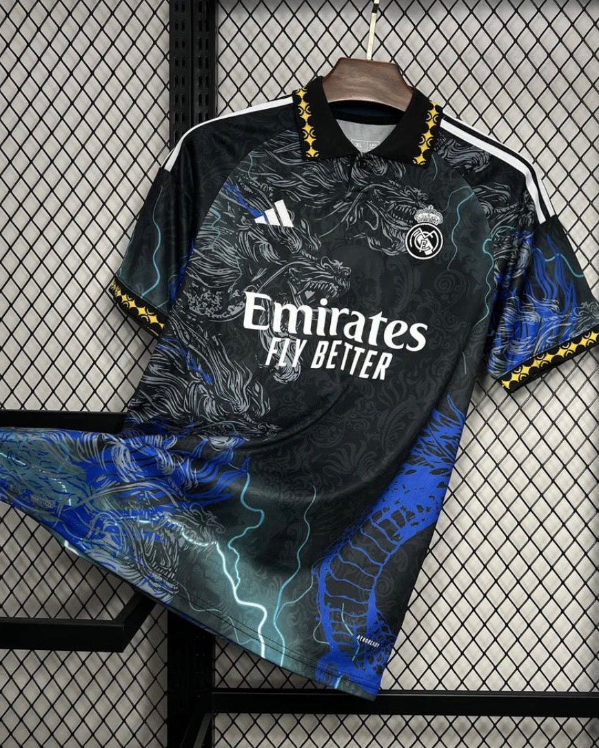 REAL MADRID NOIR ET BLEU CONCEPT DRAGON